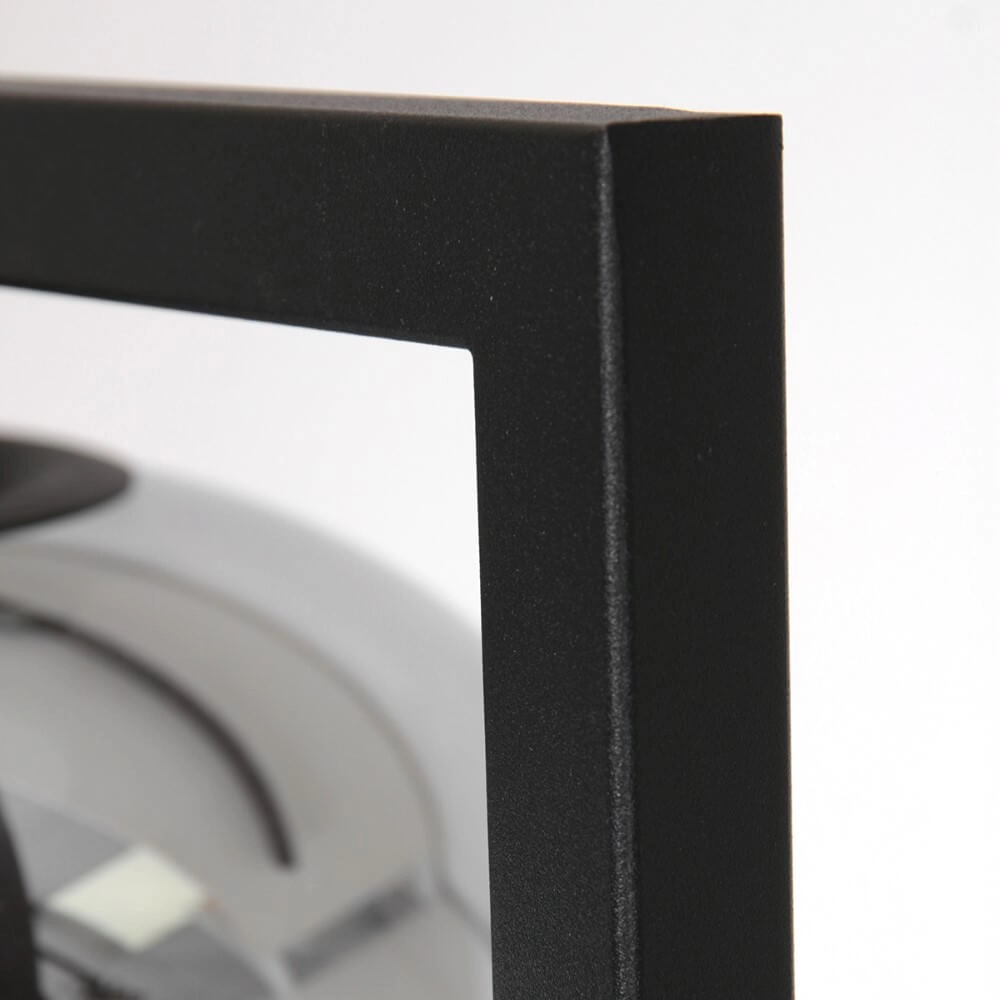 Lampadaire noir Stang avec verre fumé Steinhauer 8712746167696
