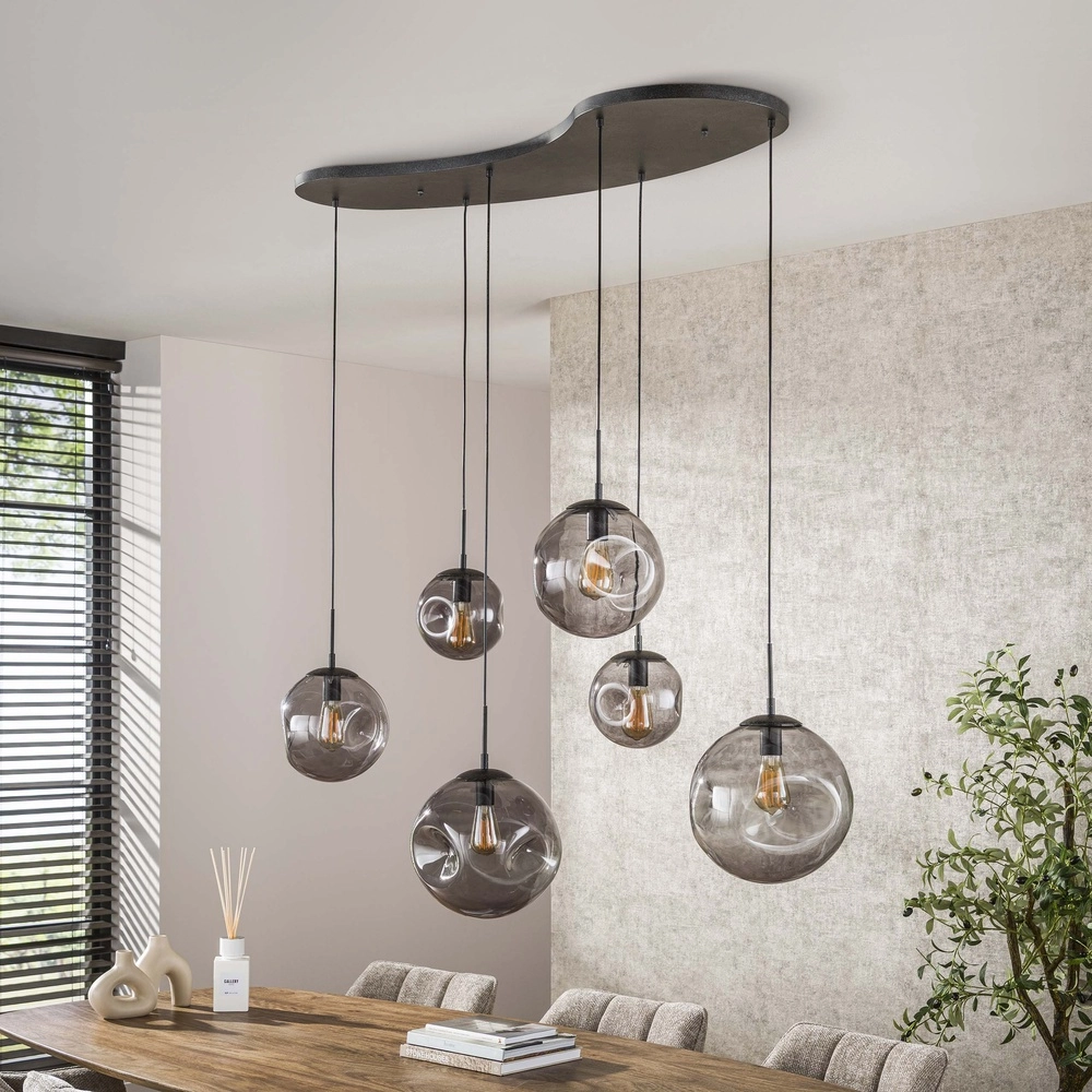 Lampe suspendue à 6 lampes Stellar avec plafond organique Lyora 8716803511729
