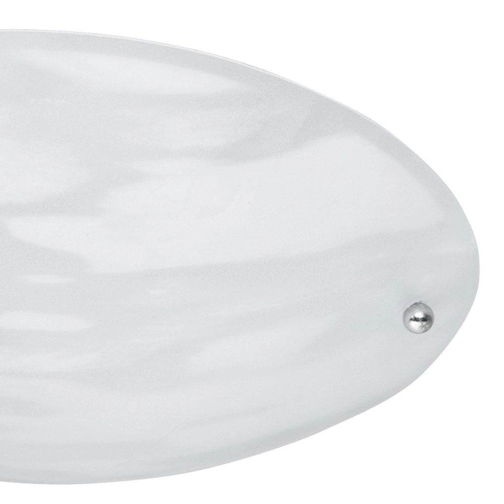 Plafonnier Lana 25cm flammé blanc Trio 4017807138245