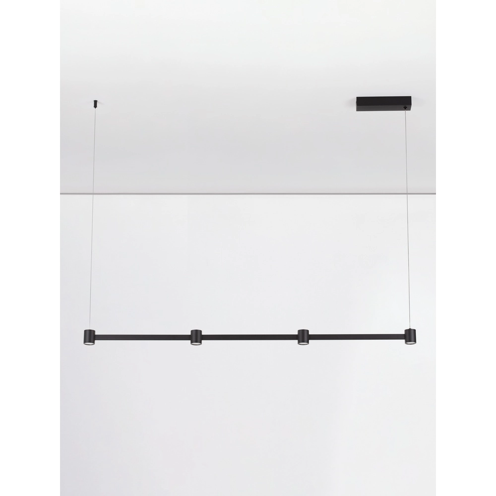 Suspension design Puize 4 lumières noir Lyora 5212017448583