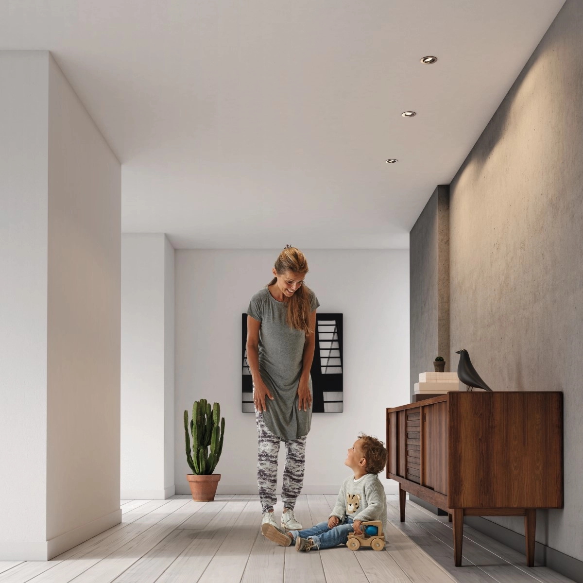 Spot encastrable Donegal (3x) GU10 gris métallisé Philips 8718696160893