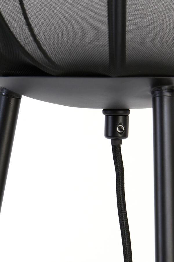 Lampadaire bohème Plumeria noir Ø 42cm Light & Living 8717807651299