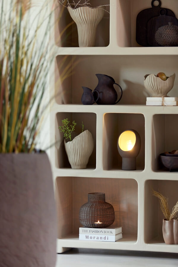 Lampe de table Monk marron 30cm Light & Living 8717807706272