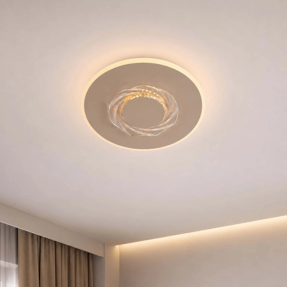 Éclairage de plafond moderne Wreath brun sable Searchlight 5,05342E+12