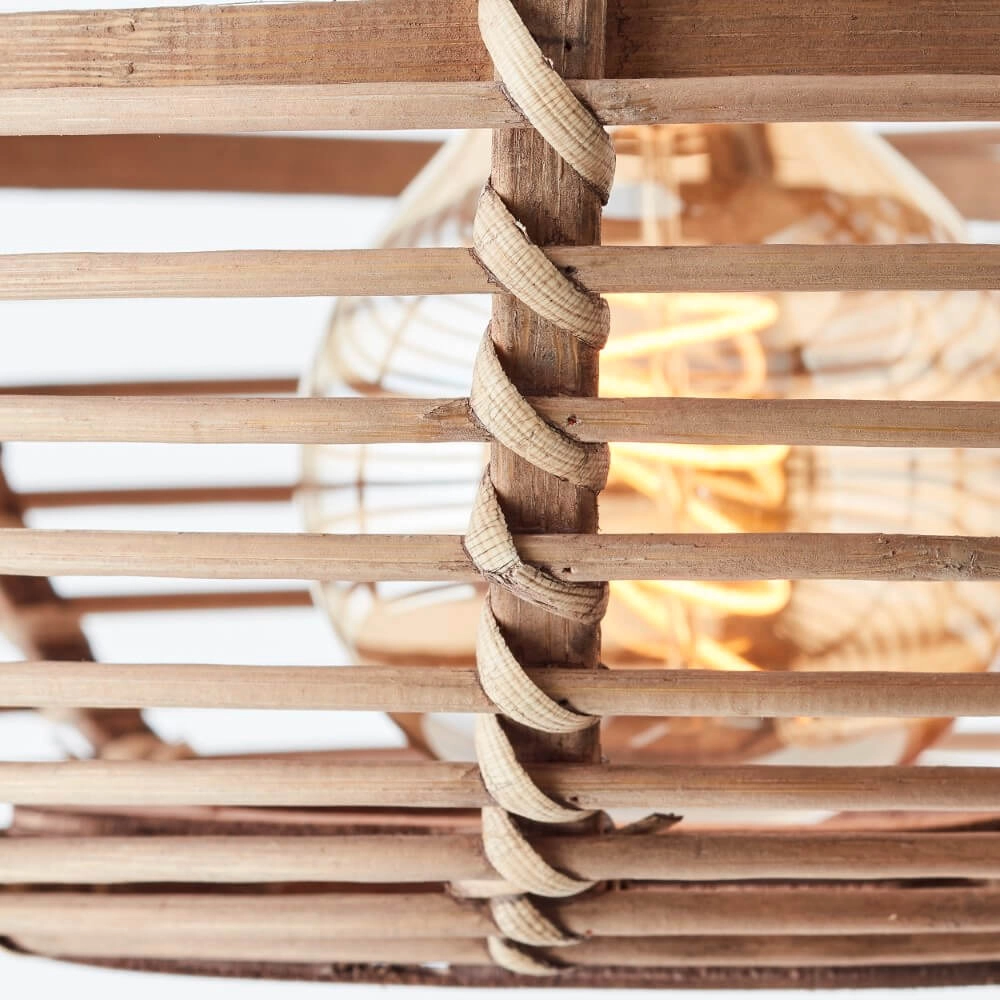 Lampe suspendue de table à manger en rotin Woodball Brilliant 4004353413797