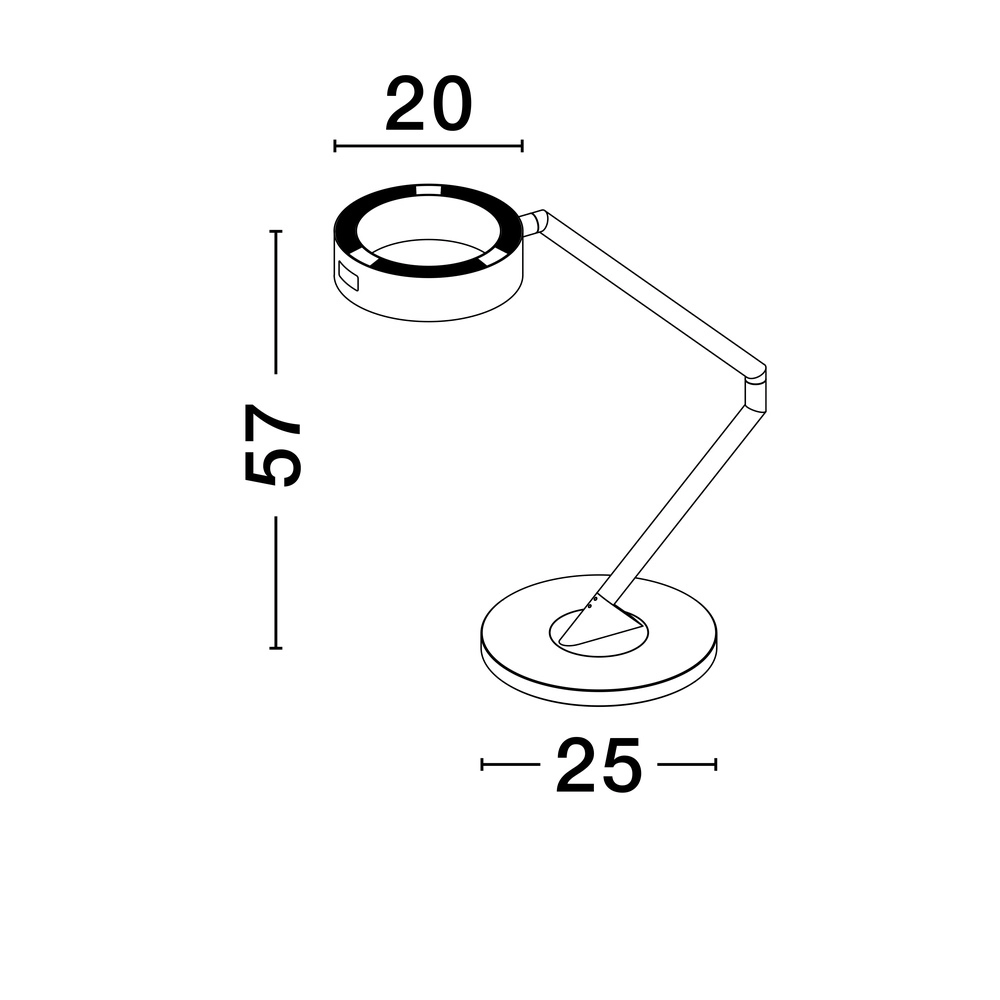 Lampe de bureau Afi noir Lyora 5212017463920