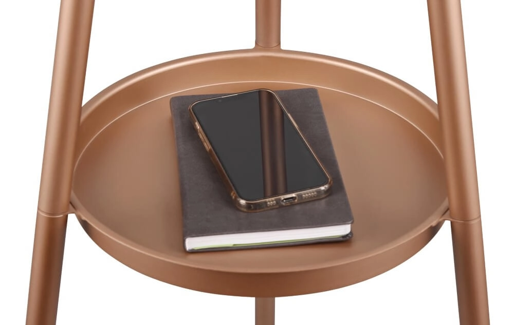 Lampadaire sur pied Colette noir avec de l'or Trio 4017807574555