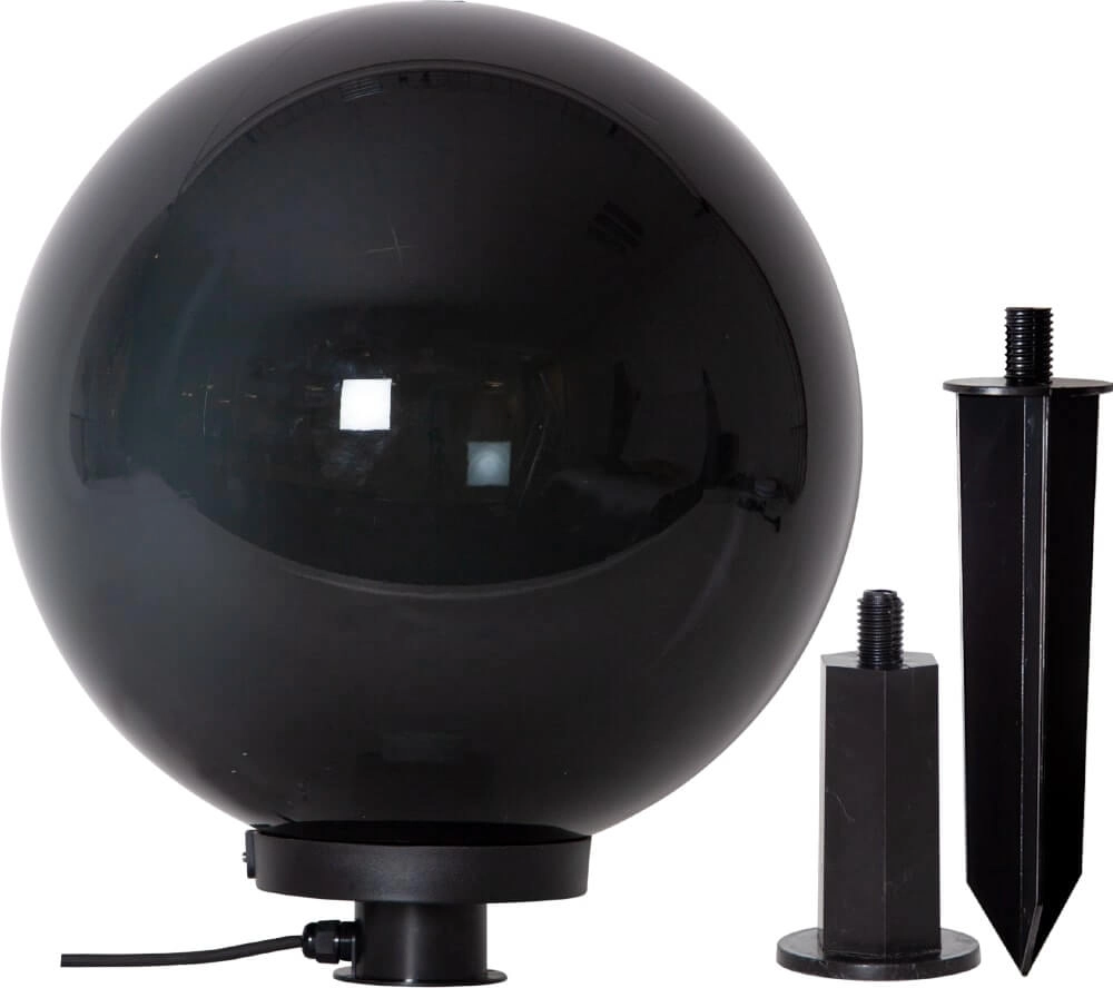 Lampe globe avec piquet Monterollo Smoke Ø40cm Lampe globe avec piquet Monterollo Smoke Ø40cm