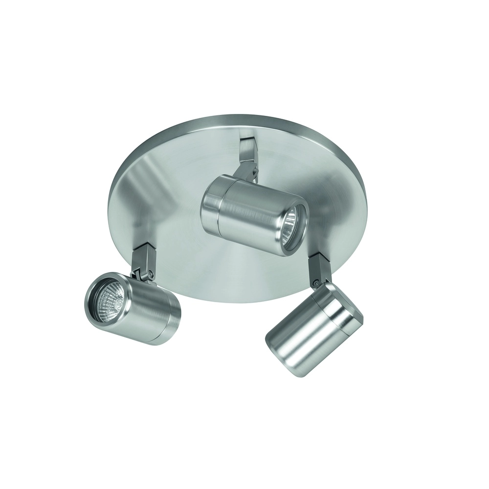 Moquerie Rain nickel 3 lumières rond Moquerie Rain nickel 3 lumières rond