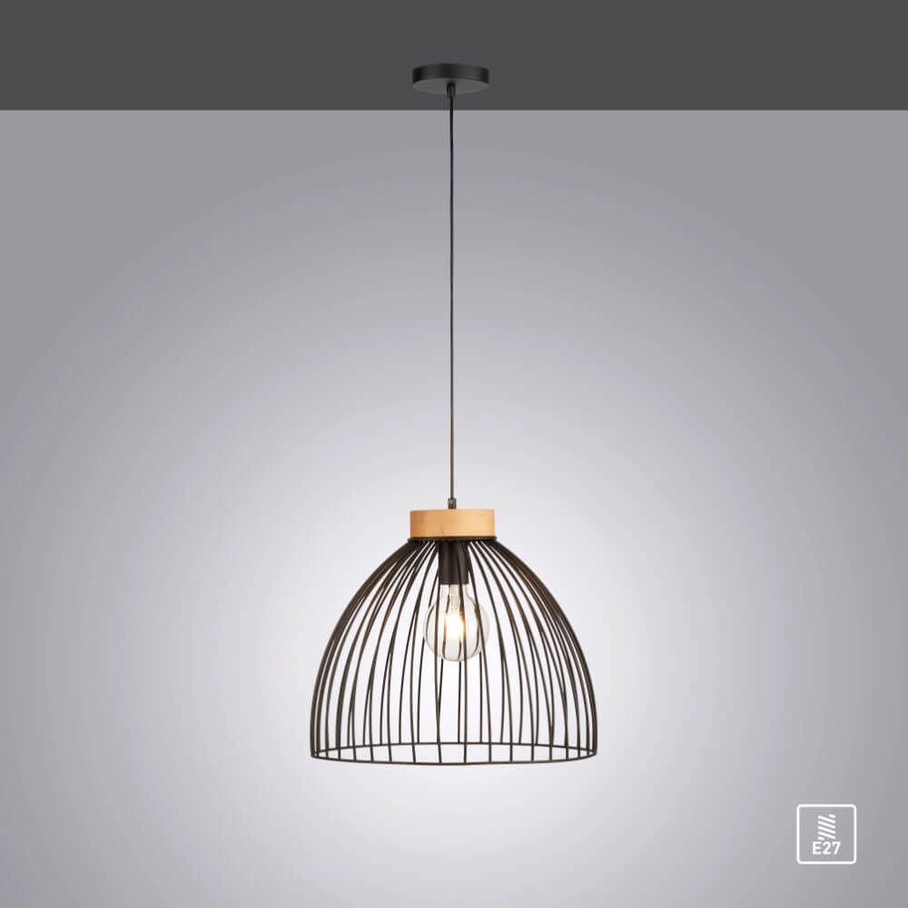 Lampe suspendue Lami noir Just Light 4043689982768
