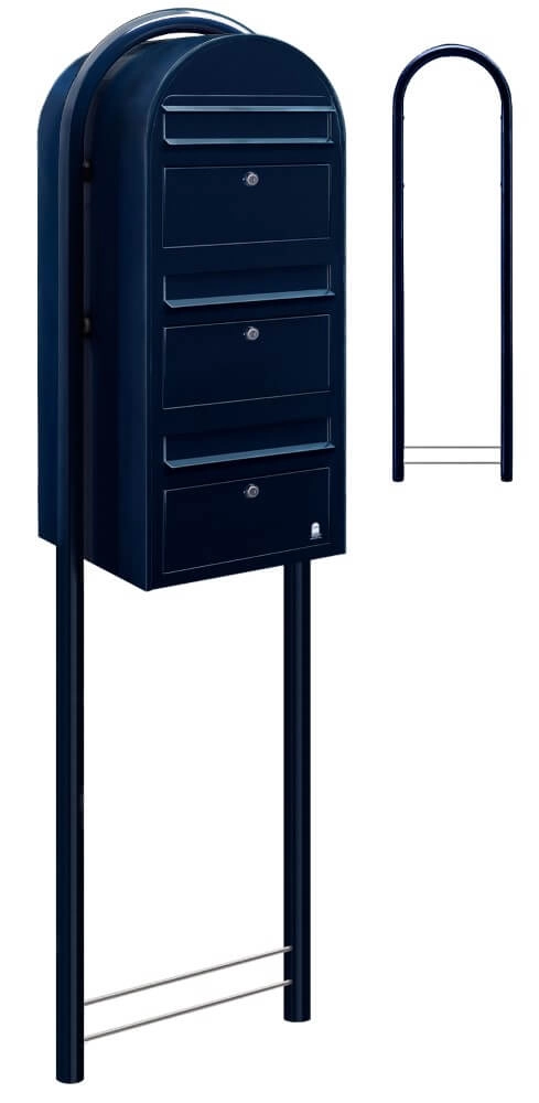 Boites aux lettres Trio 5004 Noir-bleu Bobi 6417237015297