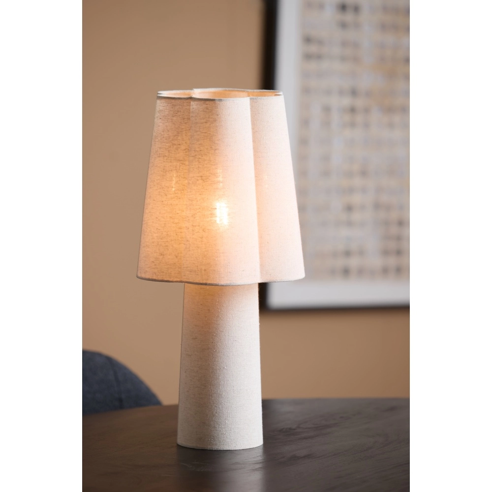 Lampe de table Musaby Forme organique - Lin naturel Light & Living 8717807784249