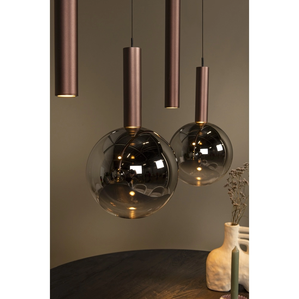 Lampe pendante de conception Jasmine Double feux en cuivre Premium by Lucide 5411212741295