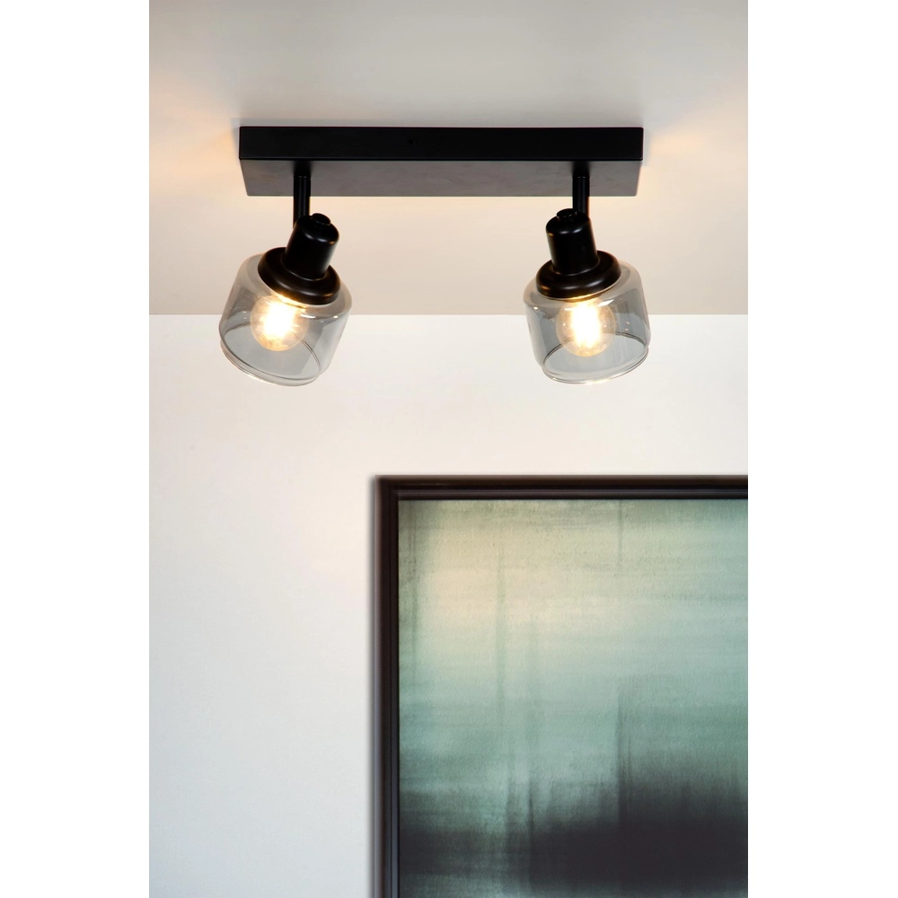 Lampe de plafond Bjorn 2-noir clair Lucide 5411212771230