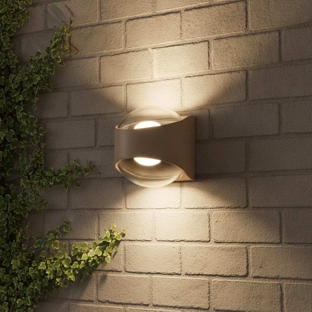Emplacement mural moderne London Beige - LED 2x