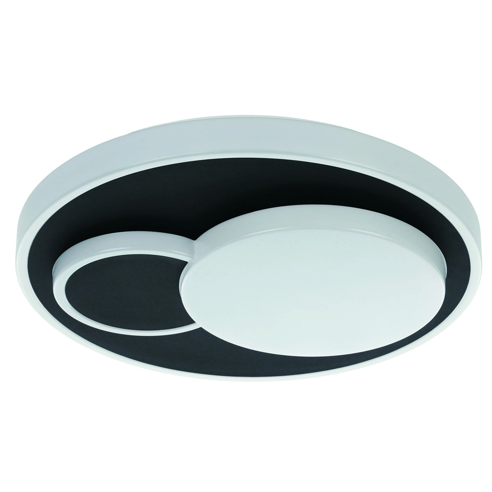 Lampe de plafond moderne Lepreso Rond noir