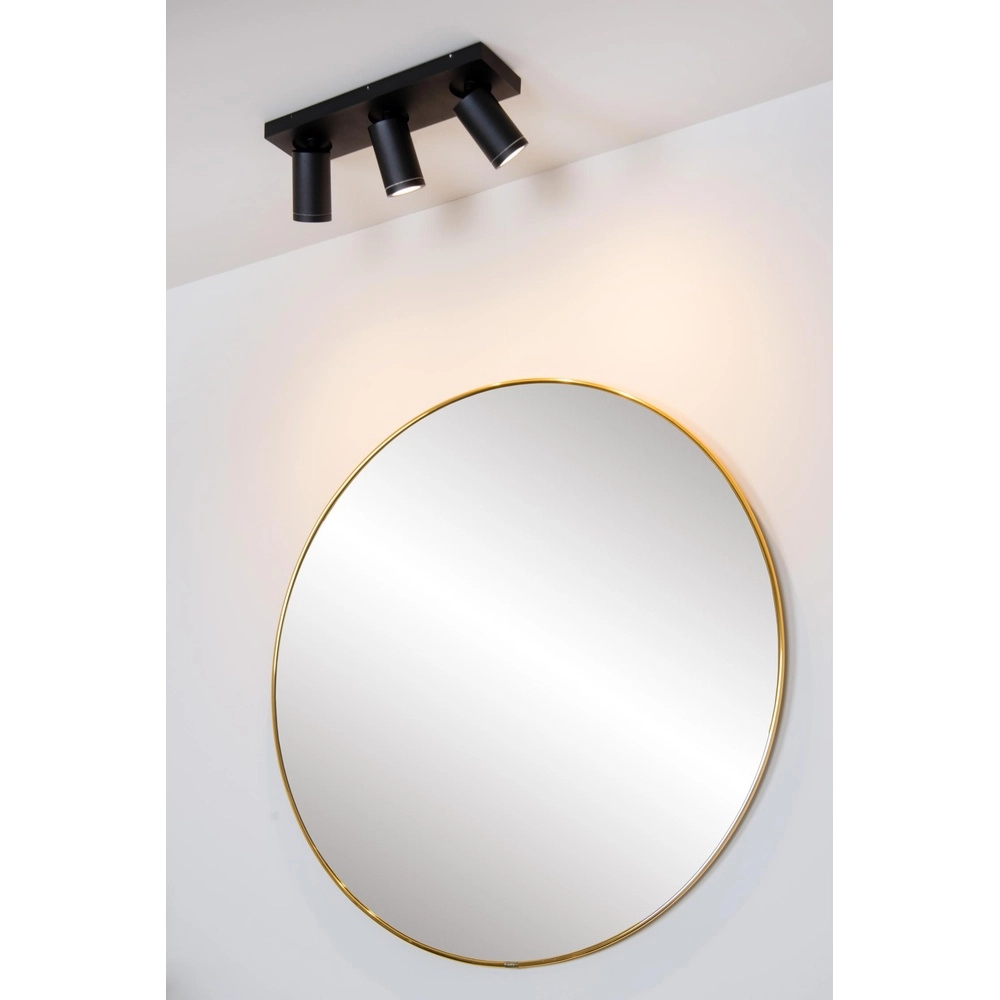Projecteur de plafond Taylor IP44 3-lumière noire Lucide 5411212092656