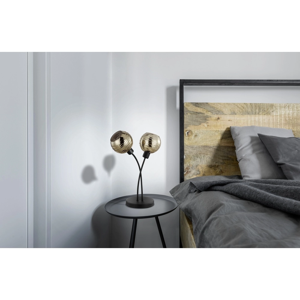 Lampe de table Creppo Noir Eglo 9002759396930