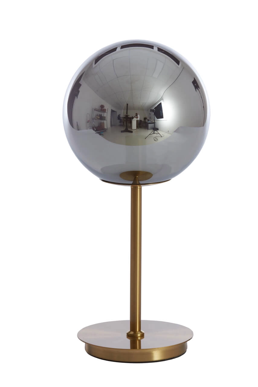 Lampe de table design Medina verre fumé Light & Living 8717807696924