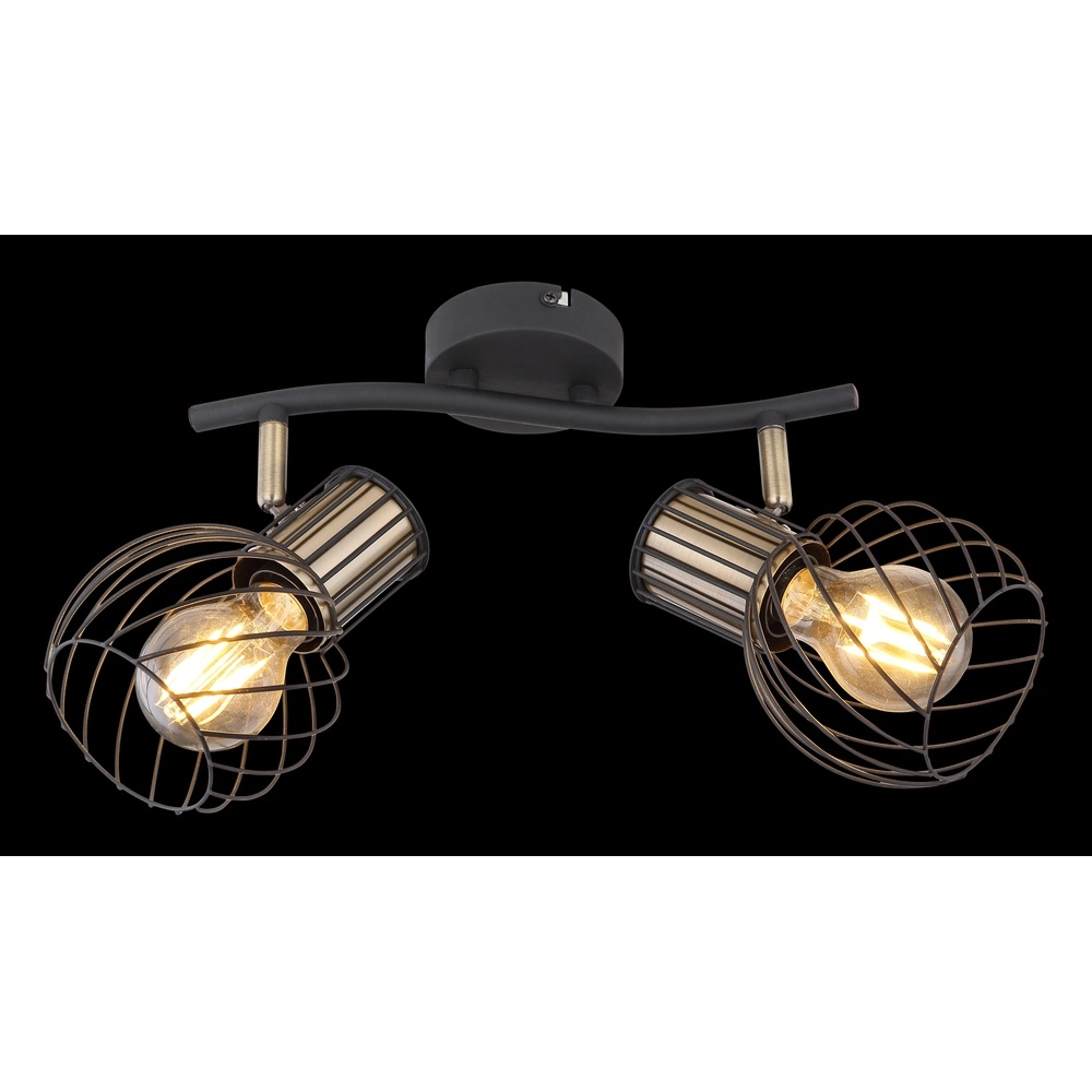 Lampe de plafond Argusto 2-noir clair Globo 9007371390717