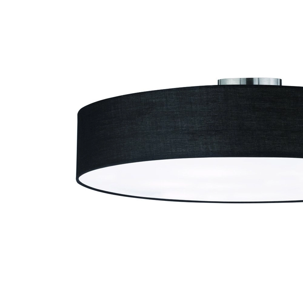 Lampe de plafond Hotel 65 cm noir Trio 4017807369304