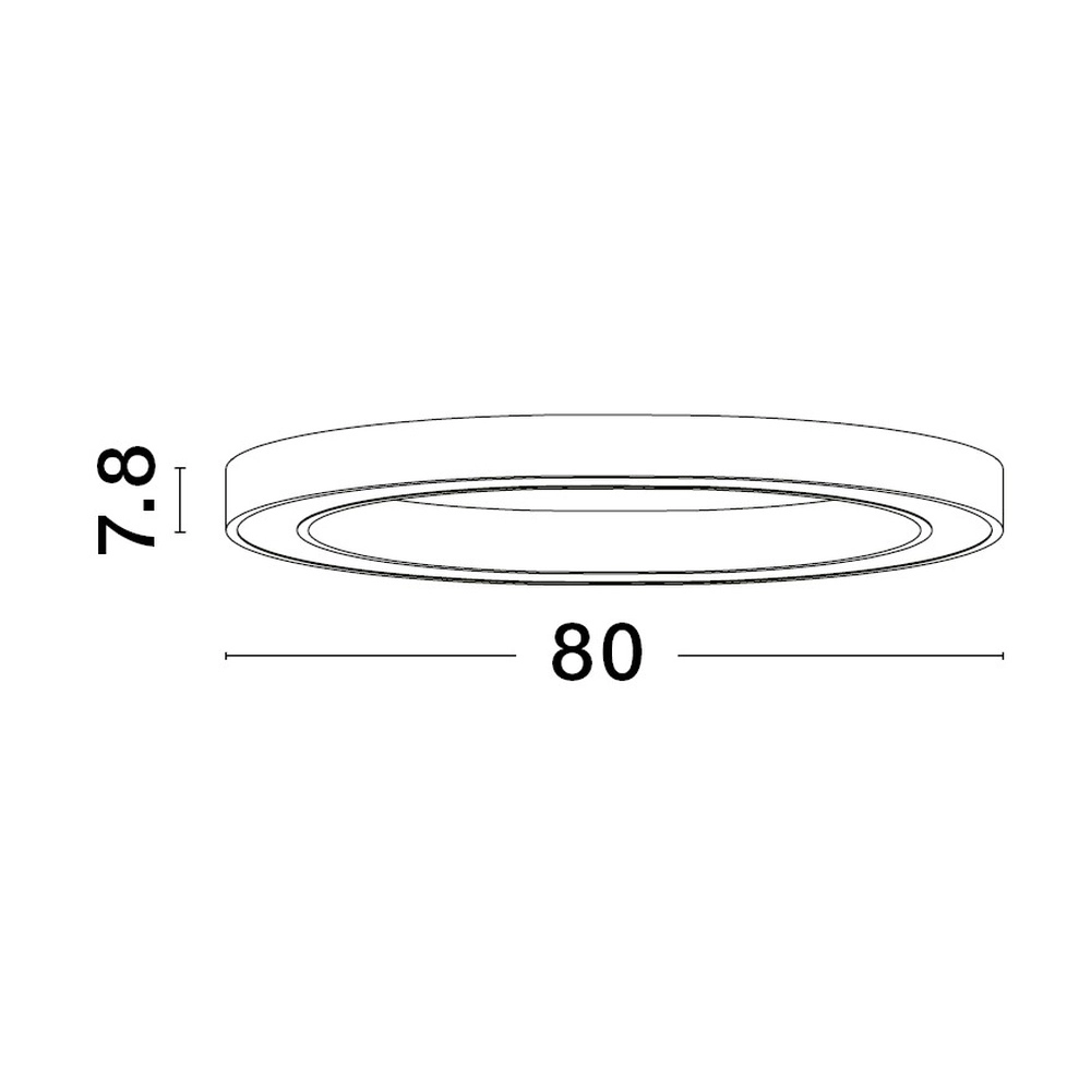 Plafonnier design Sting noir Ø 80cm Lyora 5212017437501