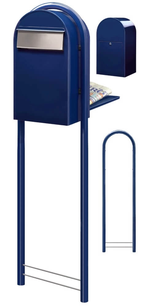 Boites aux lettres Grande B 5003 i Bleu foncé Bobi 6417237034243