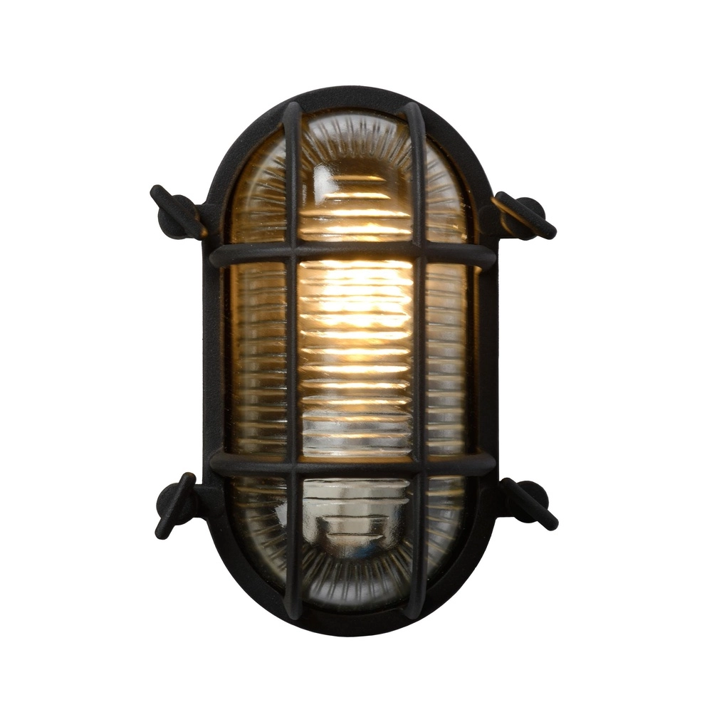 Lampe murale Bullseye Dudley IP54 noir Lucide 5411212114891