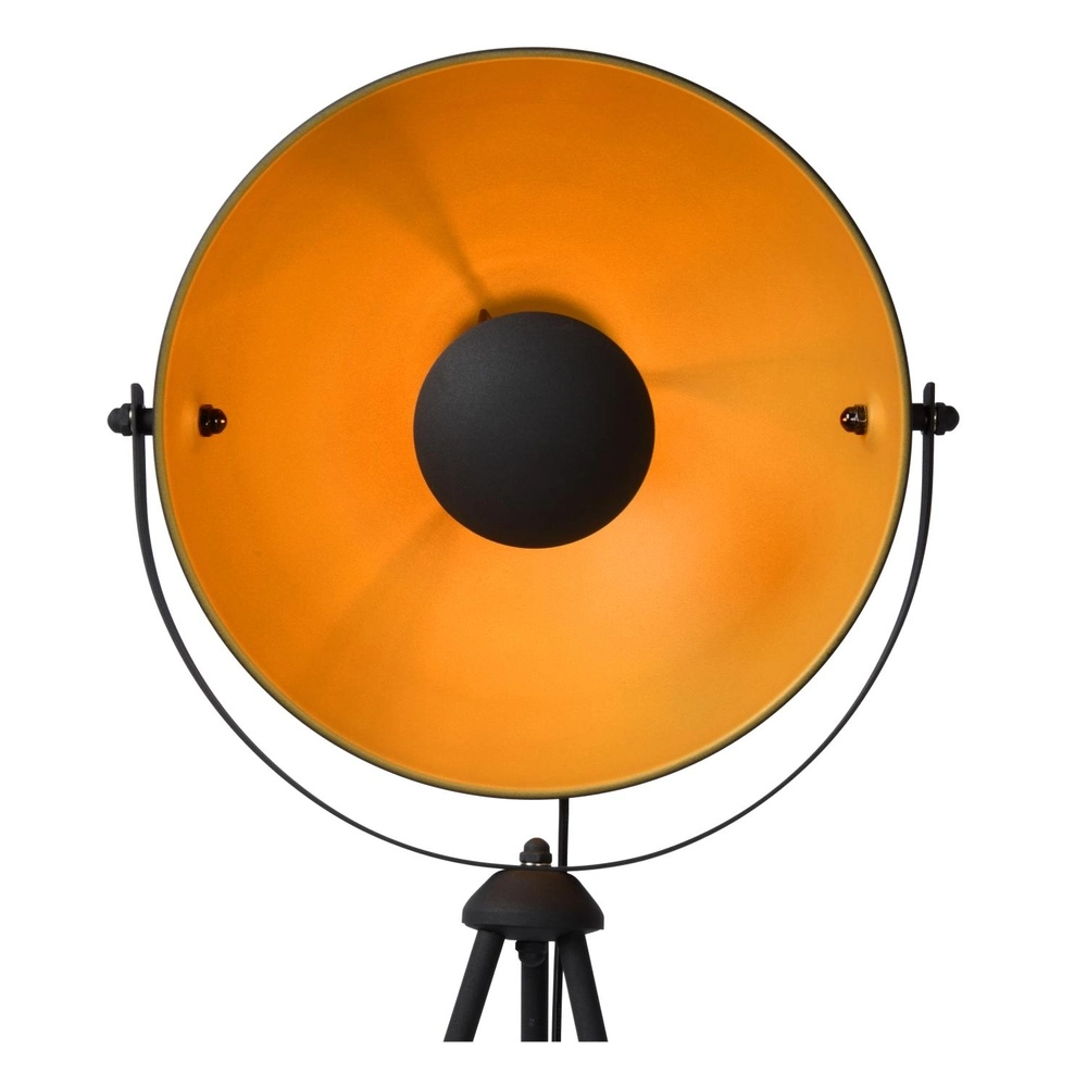 Lampe de sol industrielle Alvaro Noir Lucide 5411212051202