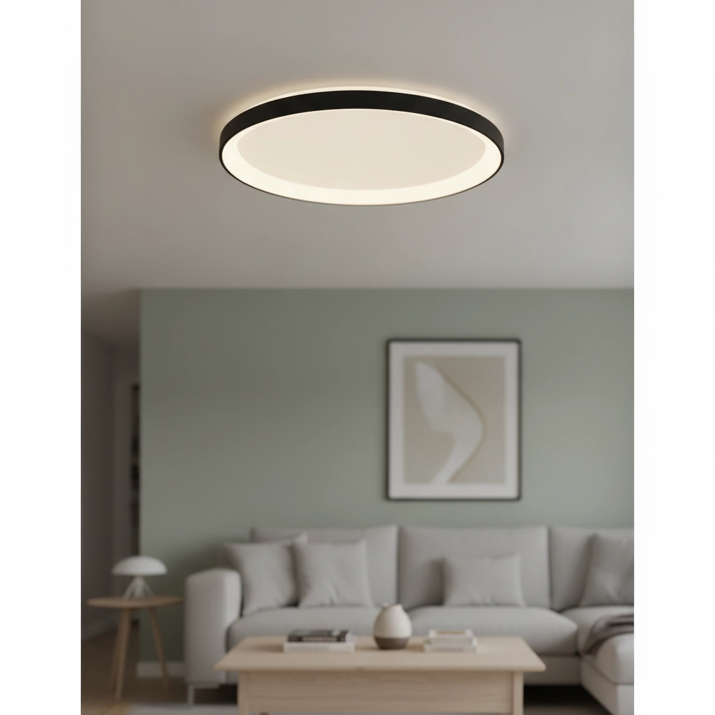 Plafonnier design Pertino Ø 48cm noir