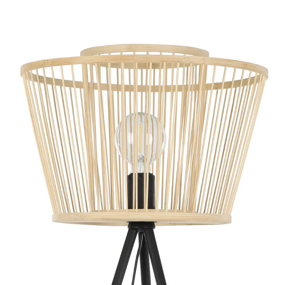 Lampadaire en bois Hykeham 129,5 cm de haut Eglo 9002759438555