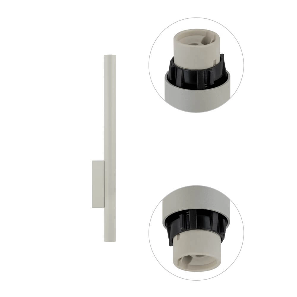 Spot mural long gris clair Fourty XL haut et bas Lyora 5903139108928