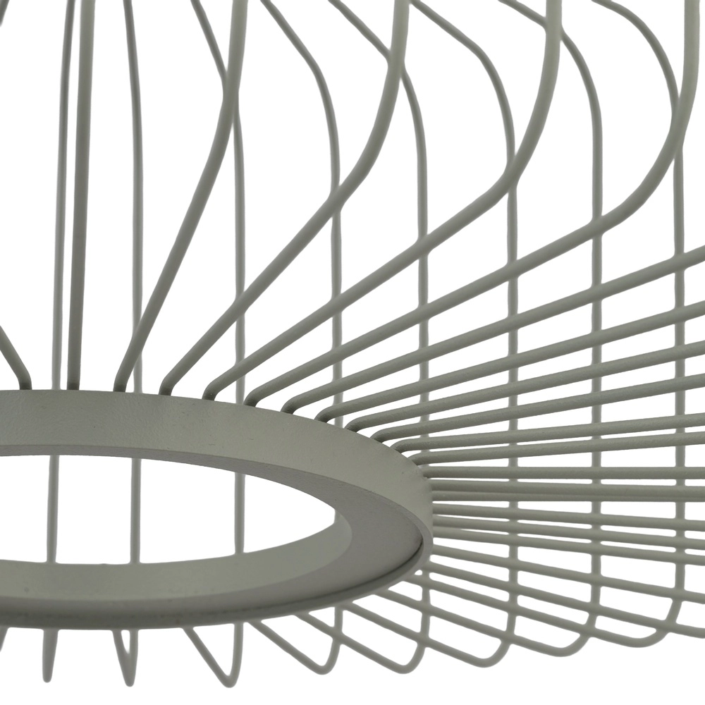 Lampe cage Kenai vert sauge Ø 38cm Lyora 5903139122306