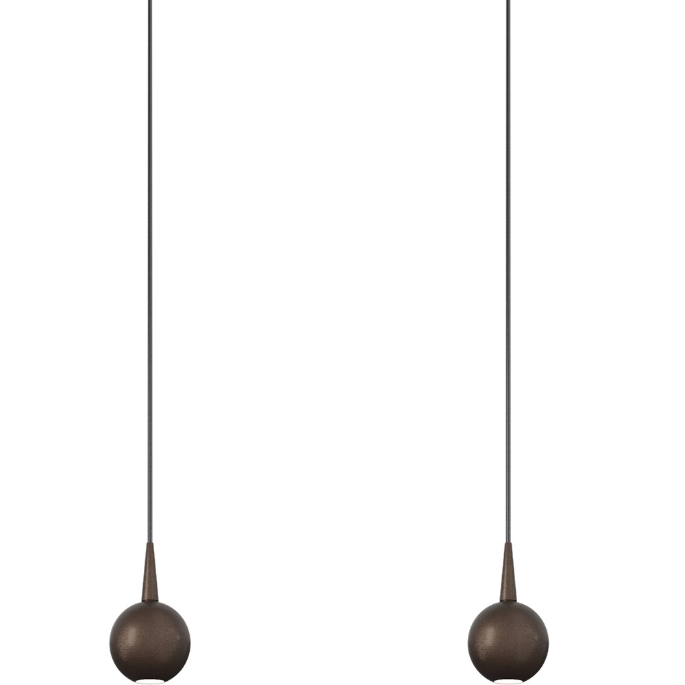 Lampe suspendue à 4 lumières Talana Brun cacao Ø 6cm DTW Masterlight 8718121371047