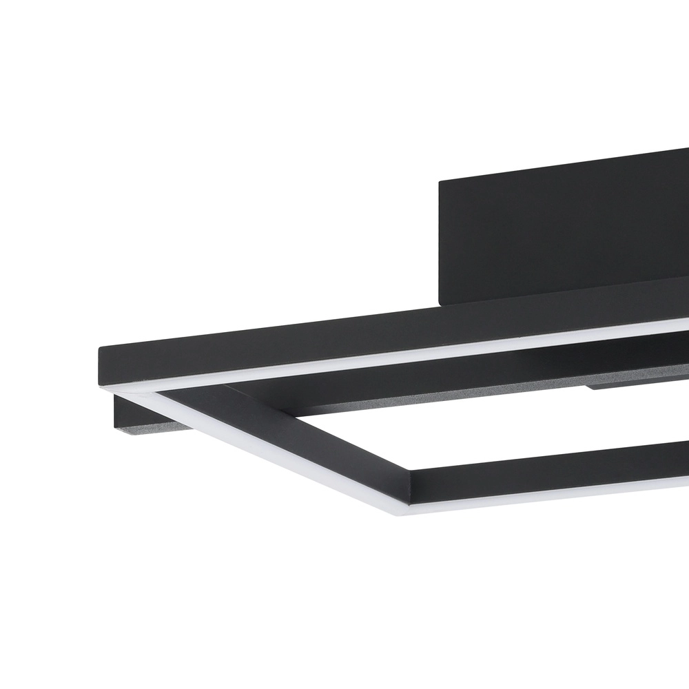 Lumière LED de plafond Amandolo Avec télécommande - noir - carré Eglo 9008606303939