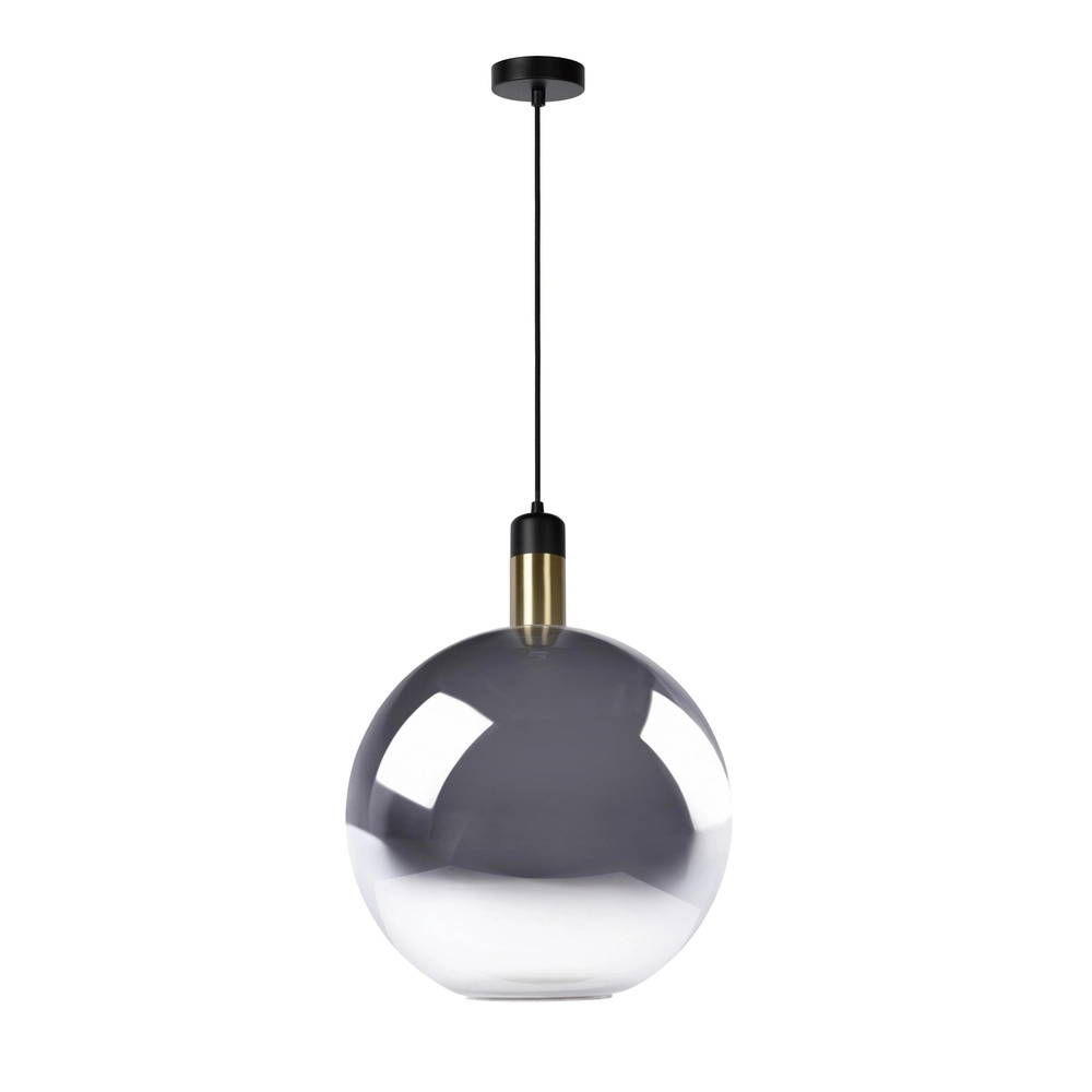 Lampe suspendue Julius Ø verre fumé de 40 cm
