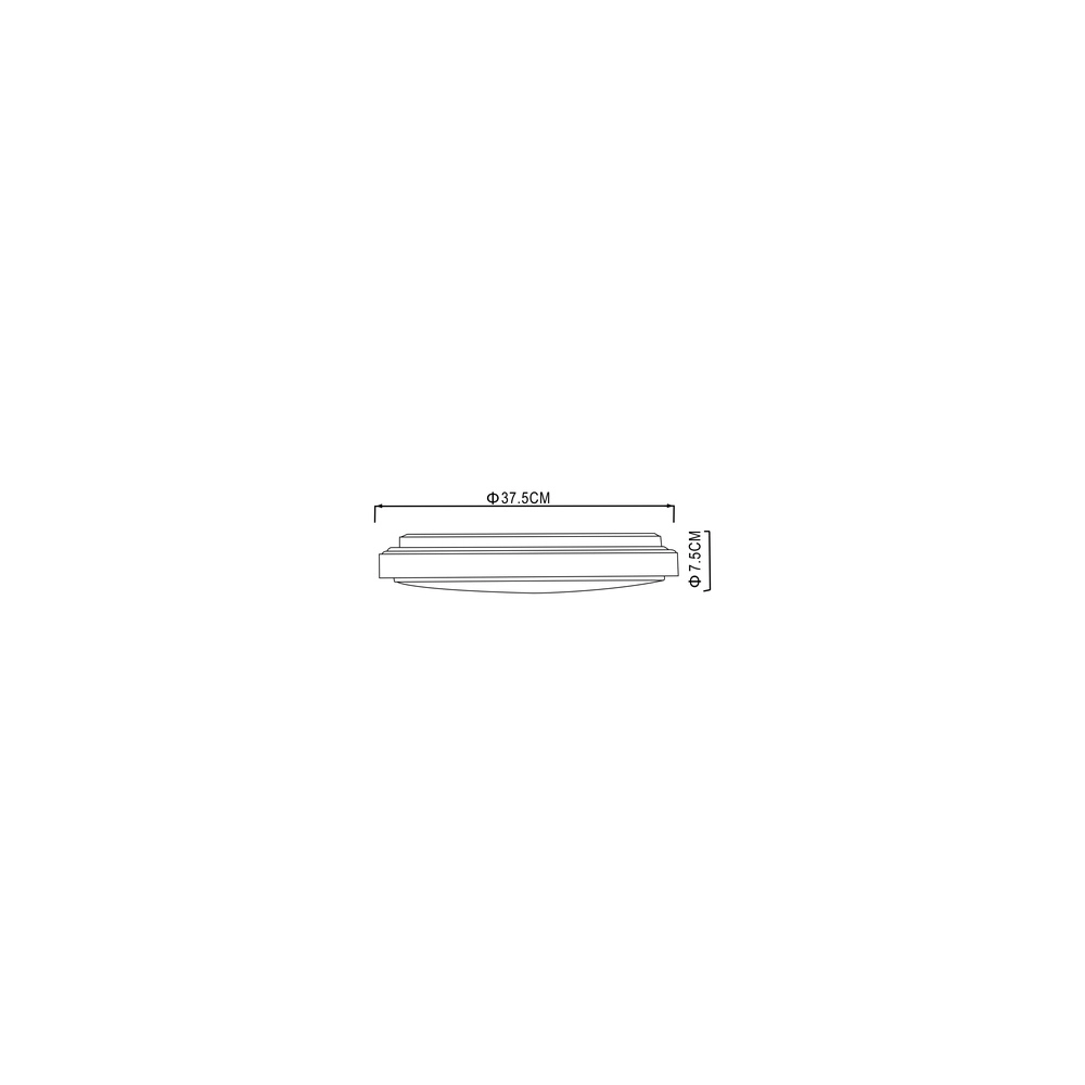 Conception de plafonds Kalle Ø 37,5 cm de blanc Globo 9007371385782