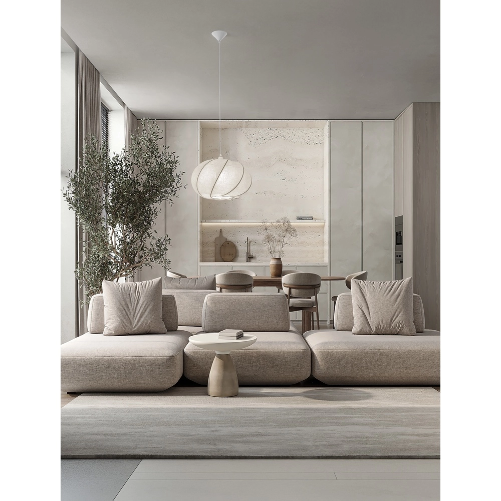 Suspension Bora blanc Ø 45cm Lyora 5212017477453