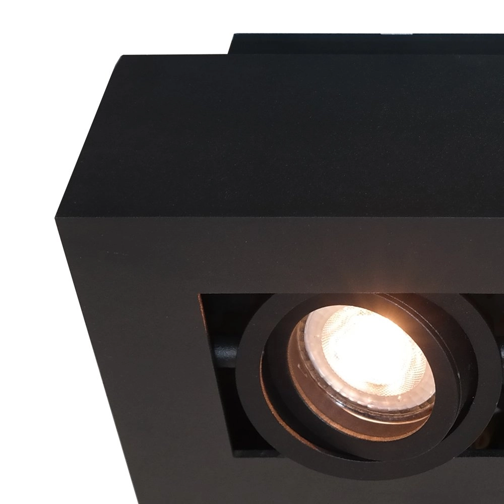 Spot de plafond noir Bosco Artdelight 8719831736386