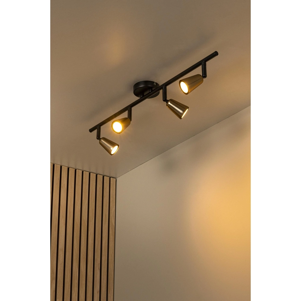 Projecteur de plafond Tiana Champagne 4 lumières Lucide 5411212650382