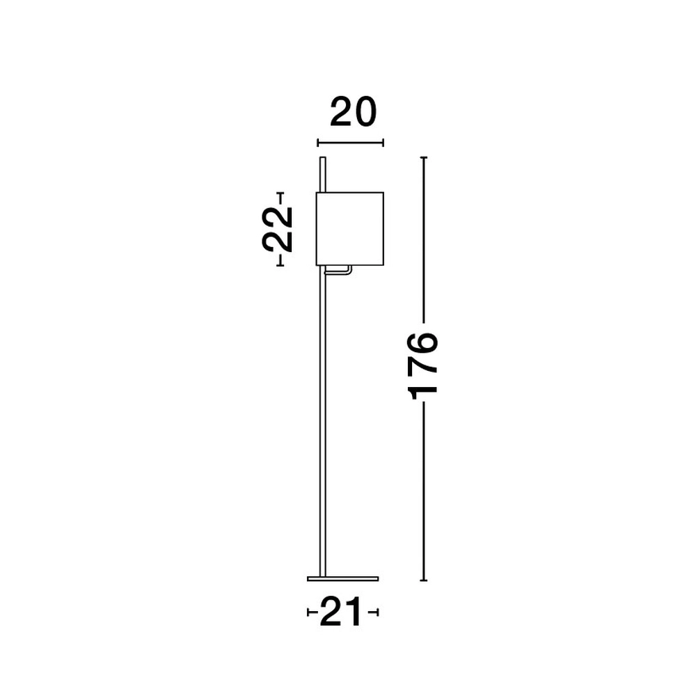 Lampadaire Yama noir Lyora 5212017423627