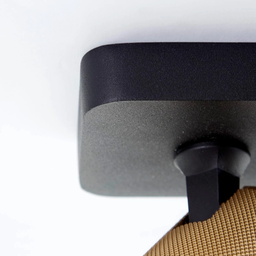 Spot en saillie 3 lumières Marty noir avec de l'or Brilliant 4004353424410