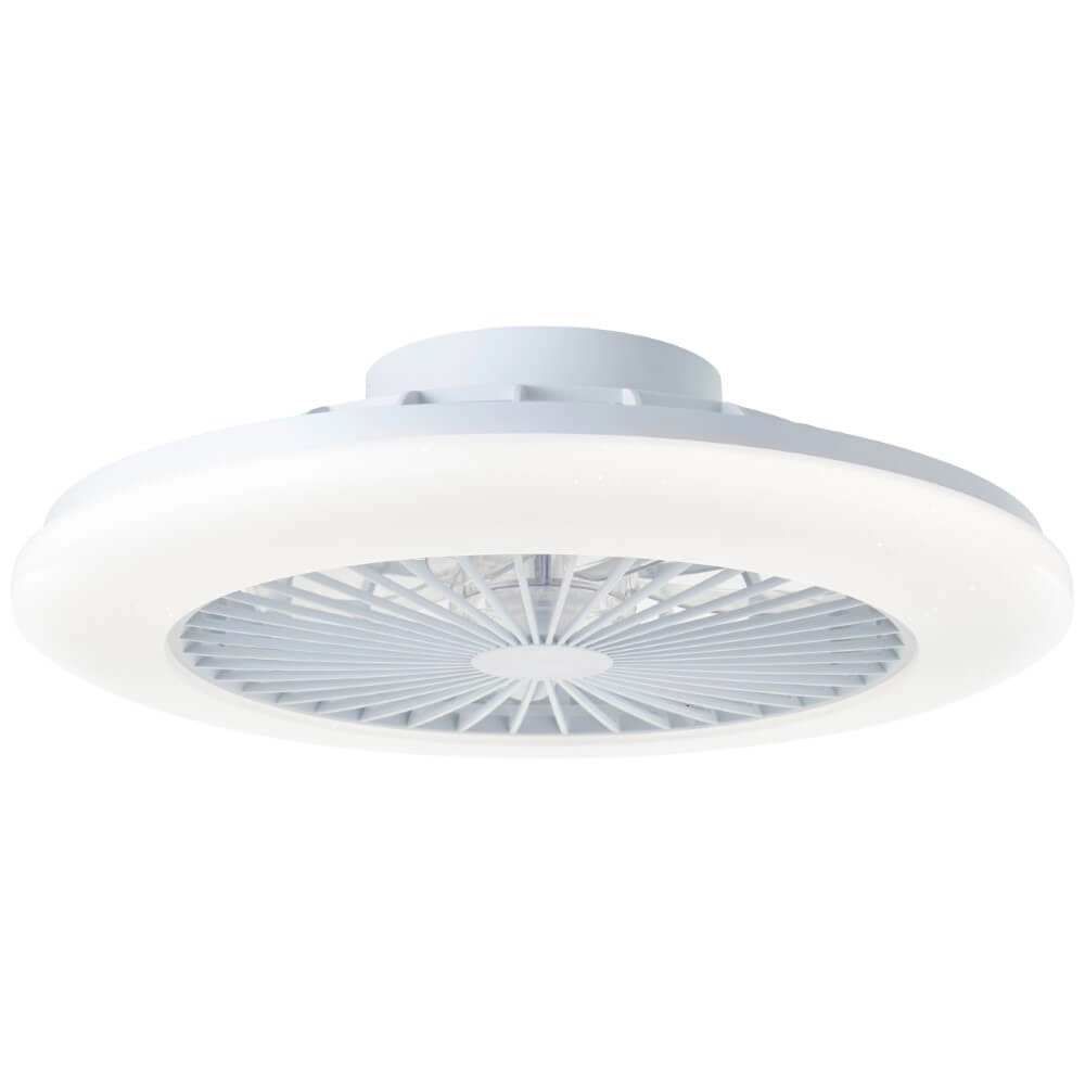 Éventail blanc Salerno avec fonction RVB Brilliant 4004353433238