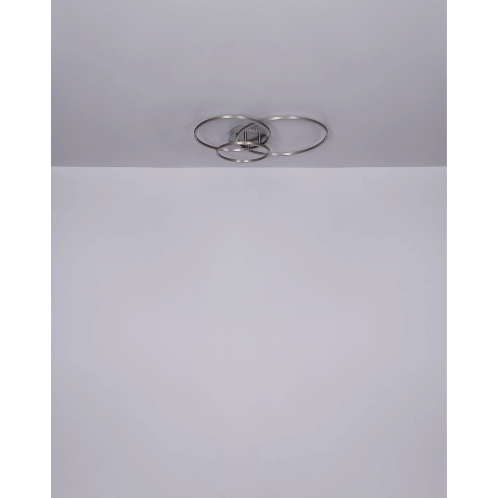 Lampe de plafond moderne Munni nickel Globo 9007371395842