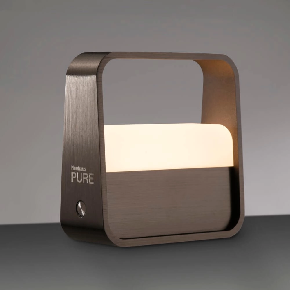 Lampe de table design Pure Go brun Paul Neuhaus 4012248383384