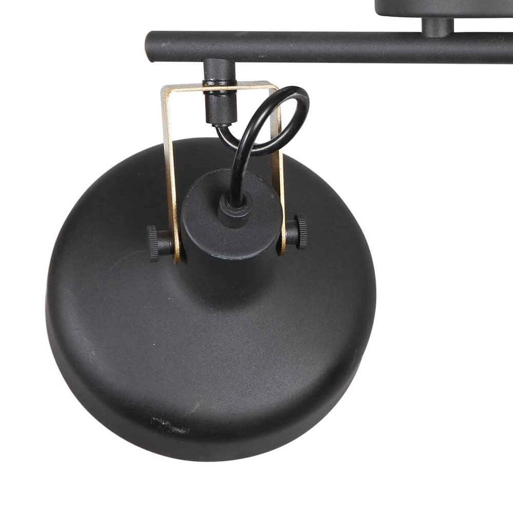 Plafonnier Prato noir avec or 2 lumières Steinhauer 8712746176384