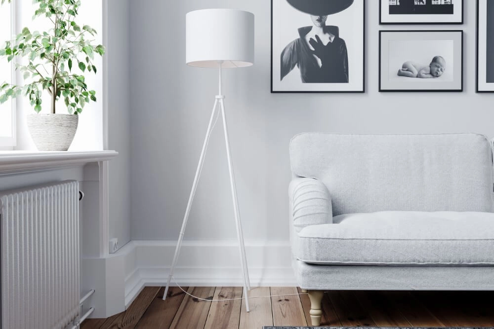 Lampe sur pied Rina blanc By Rydéns 7391741007049