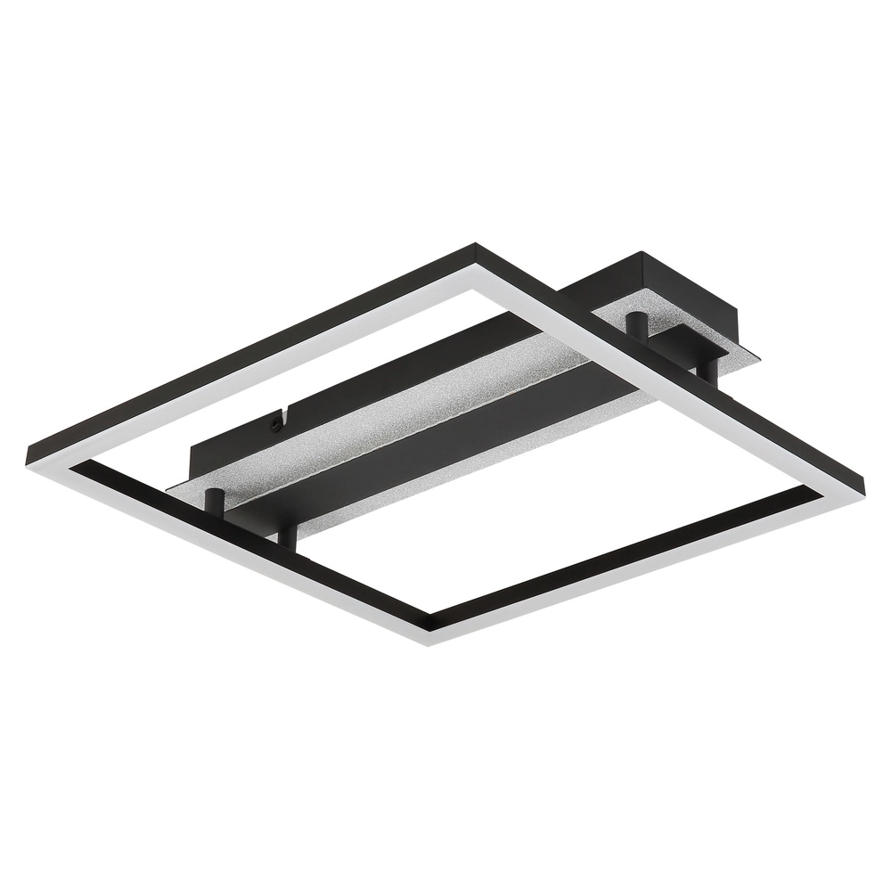 Lampe de plafond carrée Estrada Noir Globo 9007371586714