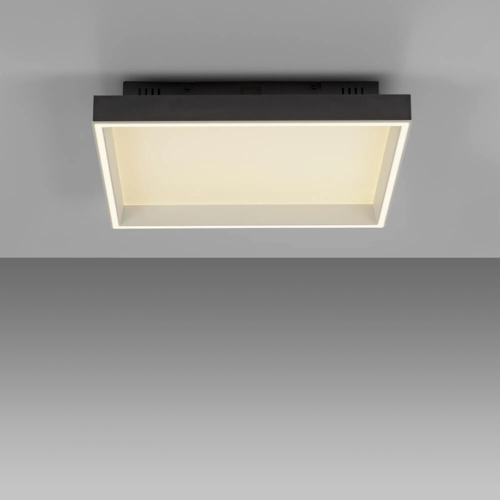 Plafonnier noir Q-Magong carré Paul Neuhaus 4012248384602