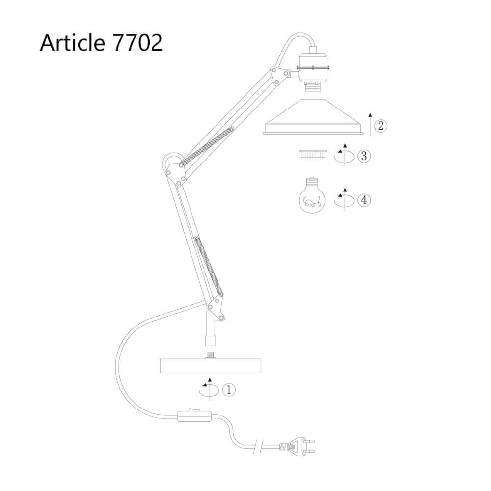 Lampe de table Zappa Steinhauer 8712746102871